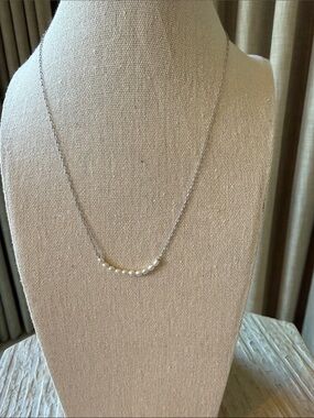 Faux String of Pearls Necklace